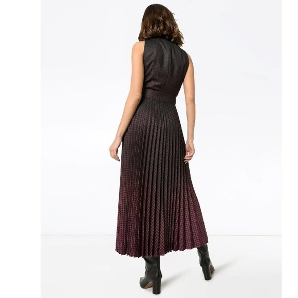 Mary Katrantzou Julia Pleated Checked Midi-Dress - Picture 3 of 13